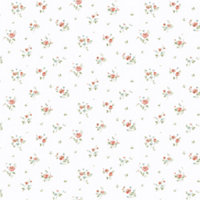 Galerie Pretty Prints Pink/Green Rainbow Floral Wallpaper Roll