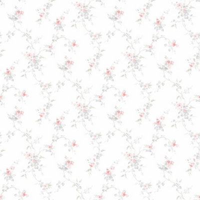 Galerie Pretty Prints Pink Ivy Trail Wallpaper Roll