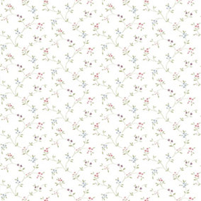 Galerie Pretty Prints Pink Small Floral Trail Wallpaper Roll