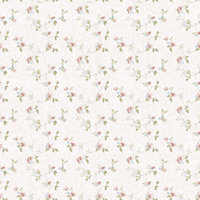 Galerie Pretty Prints Pink/White Mini Floral Trail Wallpaper Roll