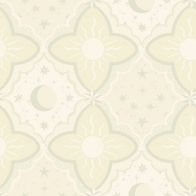 Galerie Resan Beige Sun and Moon Wallpaper