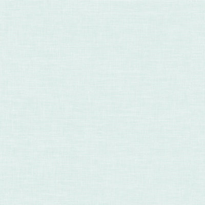 Galerie Rose Garden Blue Plain Linen Effect Smooth Wallpaper