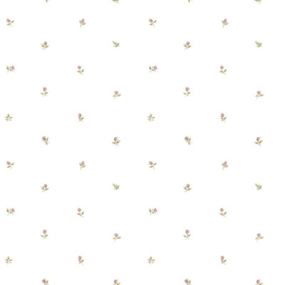 Galerie Rose Garden Pink Small Rose Motif Smooth Wallpaper