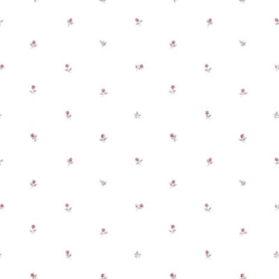Galerie Rose Garden Pink Small Rose Motif Smooth Wallpaper