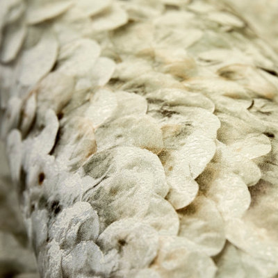 Galerie Salt Arco Sage 3D Embossed Lustre Flower Leaf Wallpaper Roll