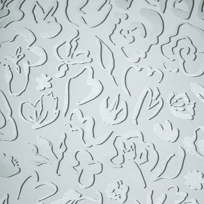 Galerie Salt Fiore Poppy Seed Metallic Flower Design Wallpaper Roll