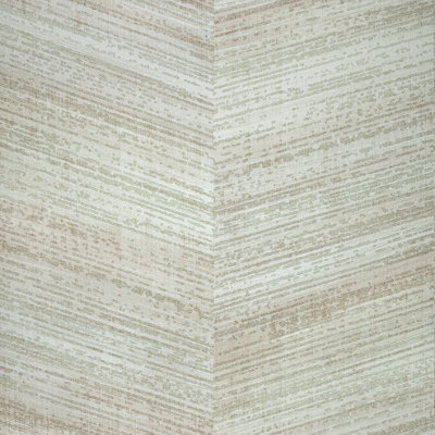 Galerie Salt Vetro Sage Glass Beads Chevron Design Wallpaper Roll