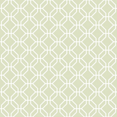 Galerie Secret Garden Green/White Octogonal Trellis Wallpaper Roll