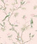 Galerie Secret Garden Pink/Green Garden Bird Trail Wallpaper Roll