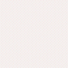 Galerie Secret Garden Pink/Grey Geometric Floral Scallop Wallpaper Roll