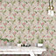 Galerie Secret Garden Taupe/Bright Botanical Floral Wallpaper Roll