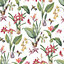 Galerie Secret Garden White/Bright Botanical Floral Wallpaper Roll