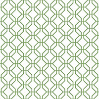 Galerie Secret Garden White/Green Octogonal Trellis Wallpaper Roll