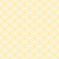 Galerie Secret Garden Yellow/White Octogonal Trellis Wallpaper Roll