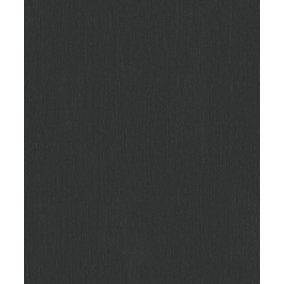 Galerie Serene Collection Black Fine Silk Metallic Hue Wallpaper Roll