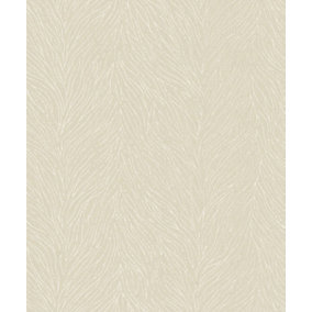 Galerie Serene Collection Metallic Beige Abstract Branches Wallpaper Roll