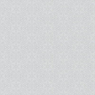 Galerie Serene Collection Metallic Beige Openwork Mandala Flower Wallpaper Roll