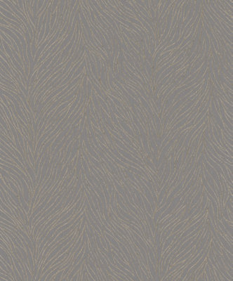 Galerie Serene Collection Metallic Bronze Abstract Branches Wallpaper Roll