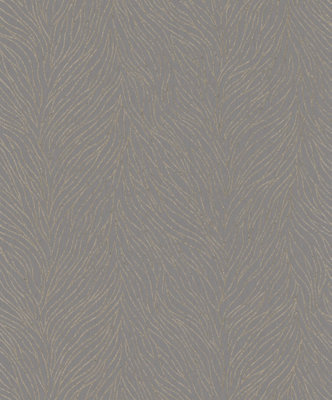 Galerie Serene Collection Metallic Bronze Abstract Branches Wallpaper Roll