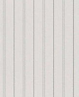 Galerie Serene Collection Metallic Glitter Grey Traditional Stripe Wallpaper Roll