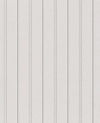 Galerie Serene Collection Metallic Glitter Grey Traditional Stripe Wallpaper Roll