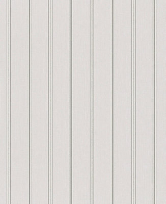 Galerie Serene Collection Metallic Glitter Grey Traditional Stripe Wallpaper Roll