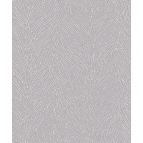 Galerie Serene Collection Metallic Silver Abstract Branches Wallpaper Roll