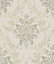 Galerie Serene Collection Metallic Taupe Ornamental Damask Wallpaper Roll