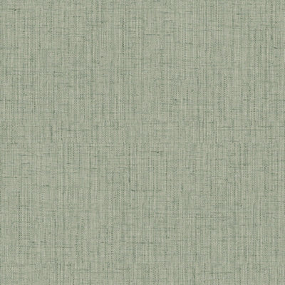 Galerie Shades of Colour Green Linen Effect Wallpaper