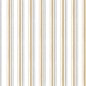 Galerie Shades Yellow Gold Stripe Smooth Wallpaper