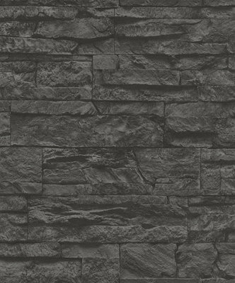 Galerie Silver Grey Graceful Granite Motif A4 Wallpaper Sample