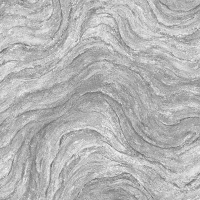 Galerie Silver Grey Marble Optic Wallpaper
