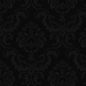 Galerie Simply Silks 4 Black Feathered Damask Embossed Wallpaper
