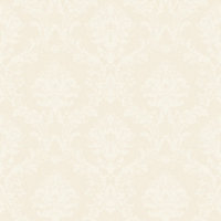 Galerie Simply Silks 4 Ivory Classic Damask Embossed Wallpaper
