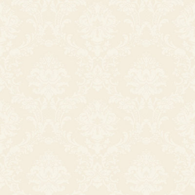 Galerie Simply Silks 4 Ivory Classic Damask Embossed Wallpaper