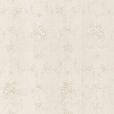 Galerie Simply Silks 4 Ivory Traditional Floral Damask Embossed Wallpaper