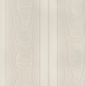 Galerie Simply Silks 4 Ivory Wide Moire Stripe Embossed Wallpaper