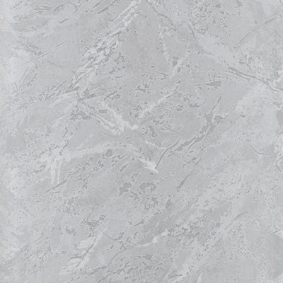 Galerie Simply Silks 4 Metallic Silver Marble Embossed Wallpaper