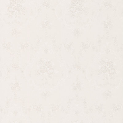 Galerie Simply Silks 4 Pearl Traditional Floral Damask Embossed Wallpaper