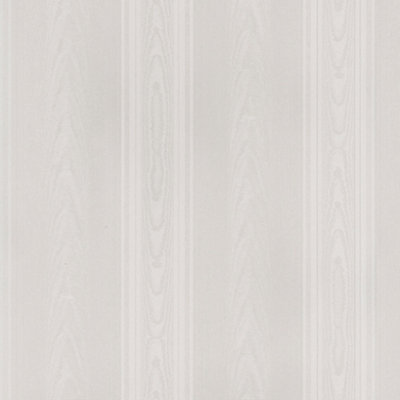 Galerie Simply Silks 4 Soft Grey Medium Moire Stripe Embossed Wallpaper
