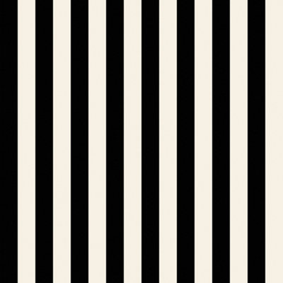 Galerie Simply Stripes 3 Black Regency Stripe Smooth Wallpaper