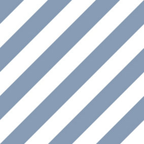 Galerie Simply Stripes 3 Blue Diagonal Stripe Smooth Wallpaper