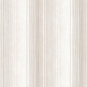 Galerie Simply Stripes 3 Brown Random Stripe Smooth Wallpaper