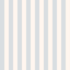 Galerie Simply Stripes 3 Cream Blue Regency Stripe Smooth Wallpaper