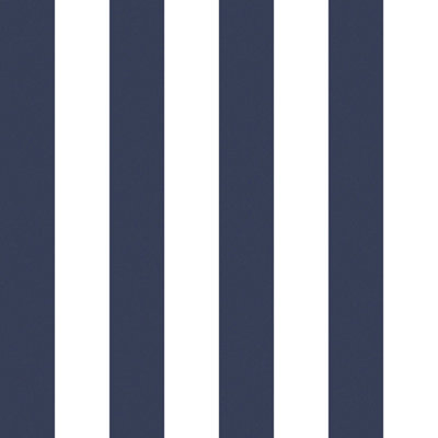 Galerie Simply Stripes 3 Navy Tent Stripe Smooth Wallpaper