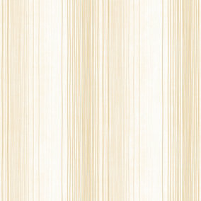 Galerie Simply Stripes 3 Ochre Random Stripe Smooth Wallpaper