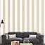 Galerie Simply Stripes 3 Taupe Wide Stripe Smooth Wallpaper