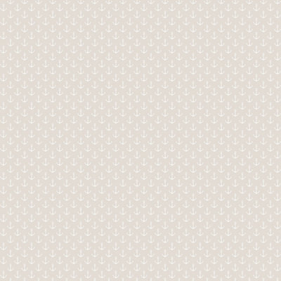 Galerie Skagen Beige Cream Anchor Smooth Wallpaper