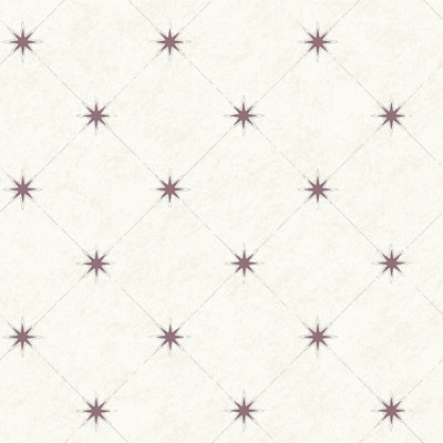 Galerie Skagen Cream Purple Stars Smooth Wallpaper