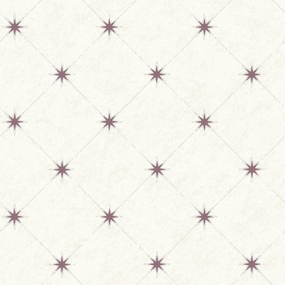 Galerie Skagen Cream Purple Stars Smooth Wallpaper